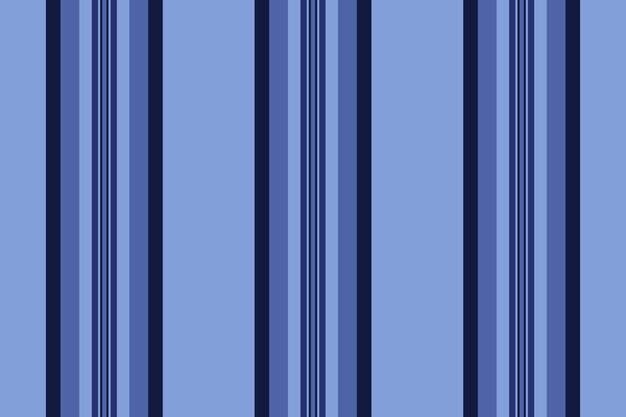 Vectortextiel op de achtergrond van naadloze stoftextuur met een lijnverticaal patroon in blauwe en donkere kleuren