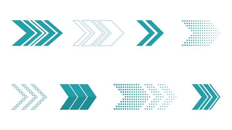 vectorverzameling van pijlen