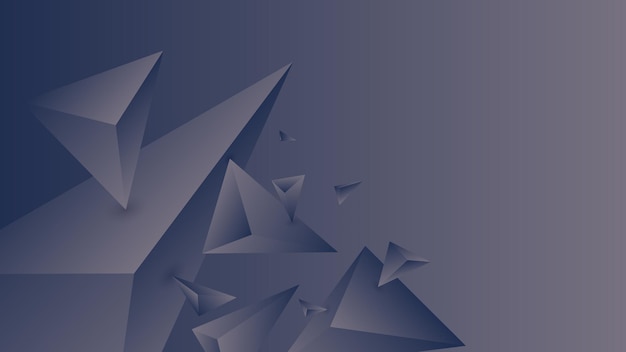 Veelhoek, abstracte marineblauwe, paarse waas gradiënt behang achtergrond vectorillustratie