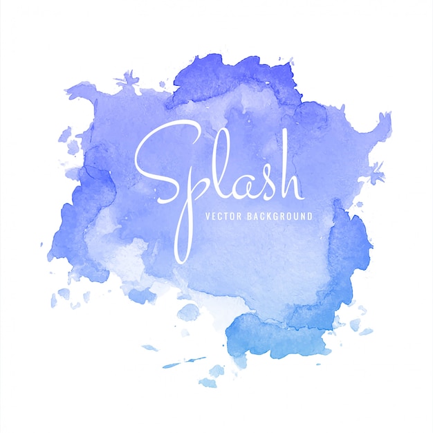 Veelkleurige aquarel splash vlek vector