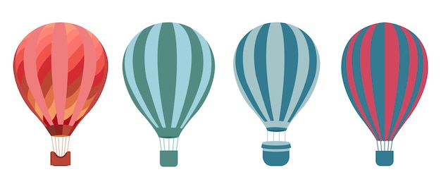 Veelkleurige ballonnen Heldere kleurenillustratie op een witte achtergrond Vector