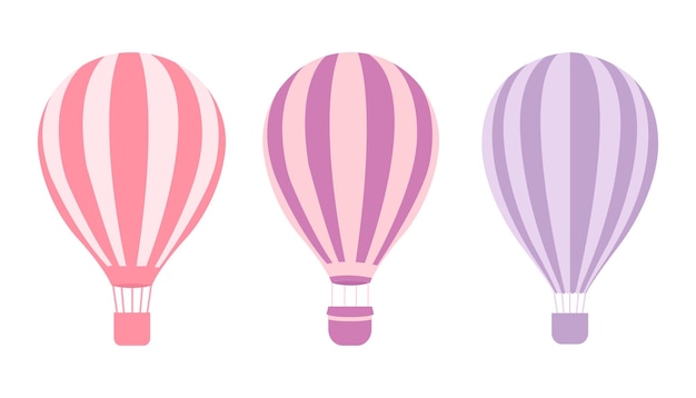 Veelkleurige ballonnen Heldere kleurenillustratie op een witte achtergrond Vector