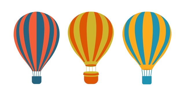 Veelkleurige ballonnen Heldere kleurenillustratie op een witte achtergrond Vector