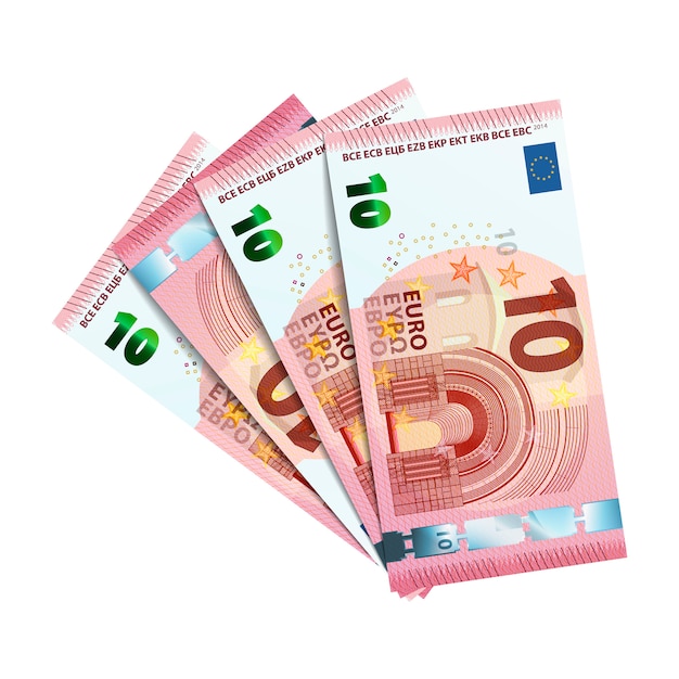 Veertig euro in bundel van bankbiljetten