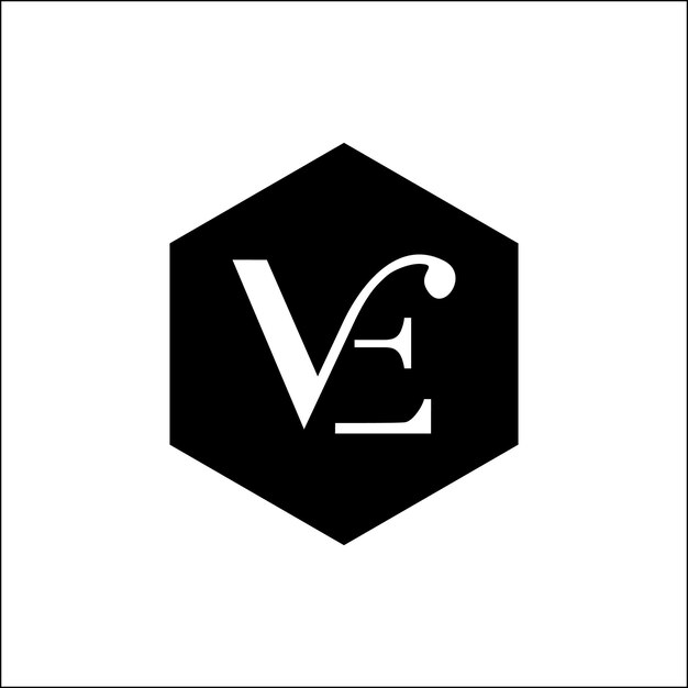 VEEV V E Abstract Letters Logo Monogram