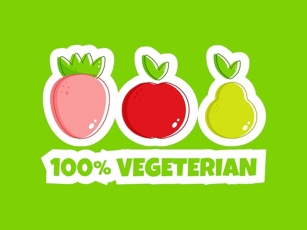 ベクトル ヴィーガン (vegan) 012315について