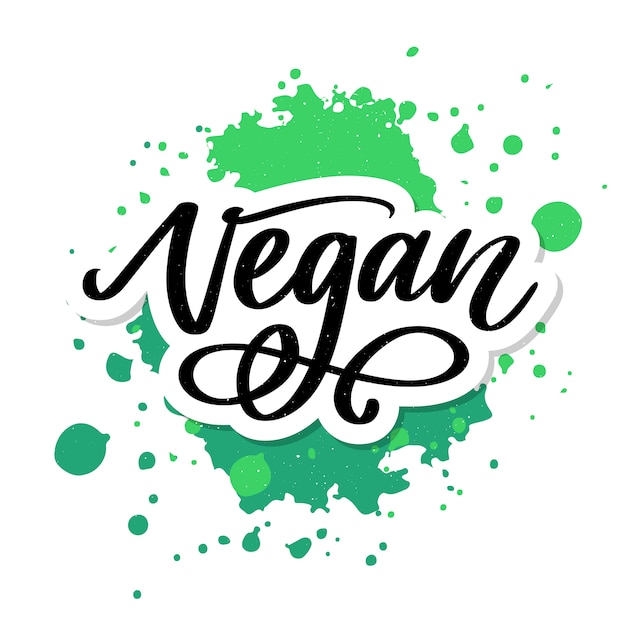 Vector vegan belettering