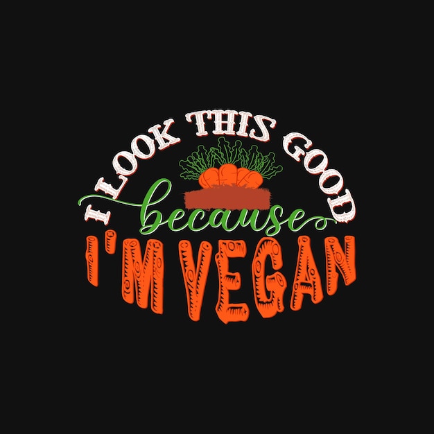 Vegan day t-shirt design, Happy vegan day typography, Vector illustration.