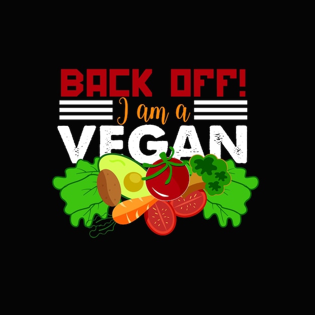 Vegan day t-shirt design, Happy vegan day typography, Vector illustration.