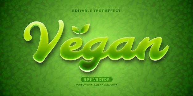 Vegan editable text