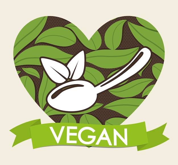 Vector vegan food design