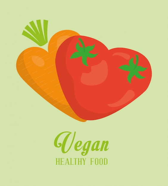 Vector vegan food design