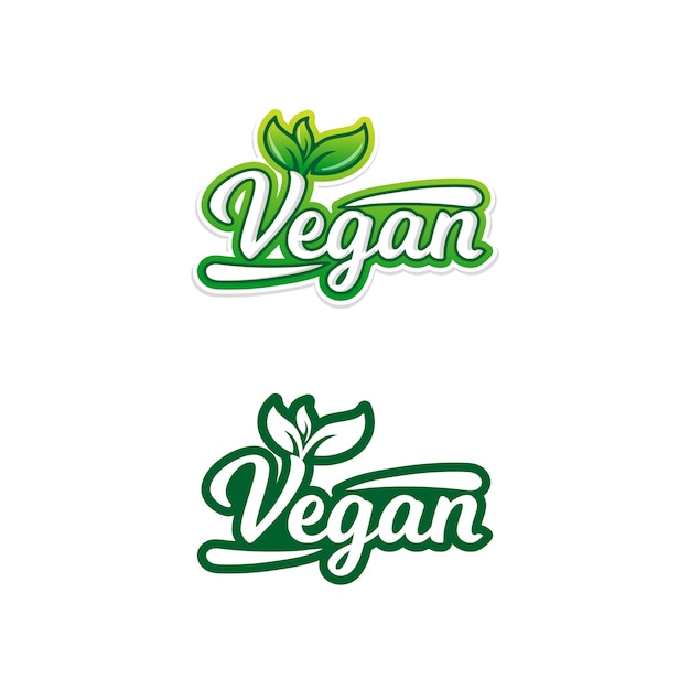 Adesivi di cibo vegano