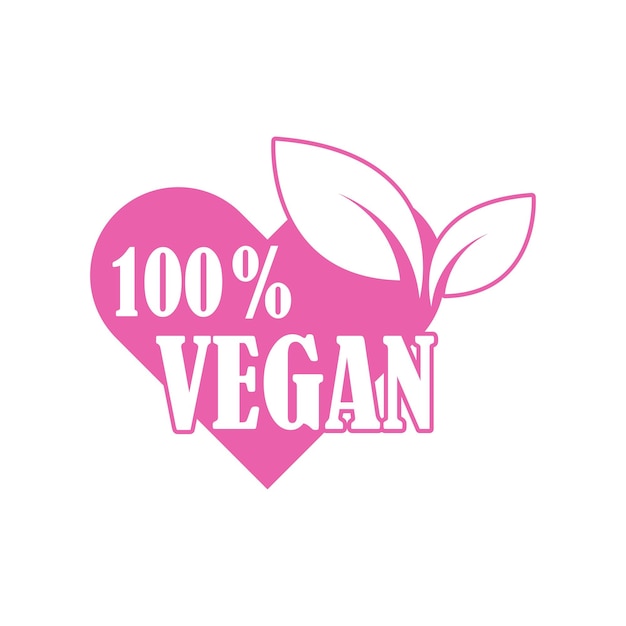 Vegan icon logo design