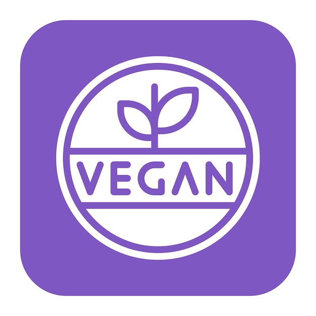 Vegan icon vector image can be used for nutrition