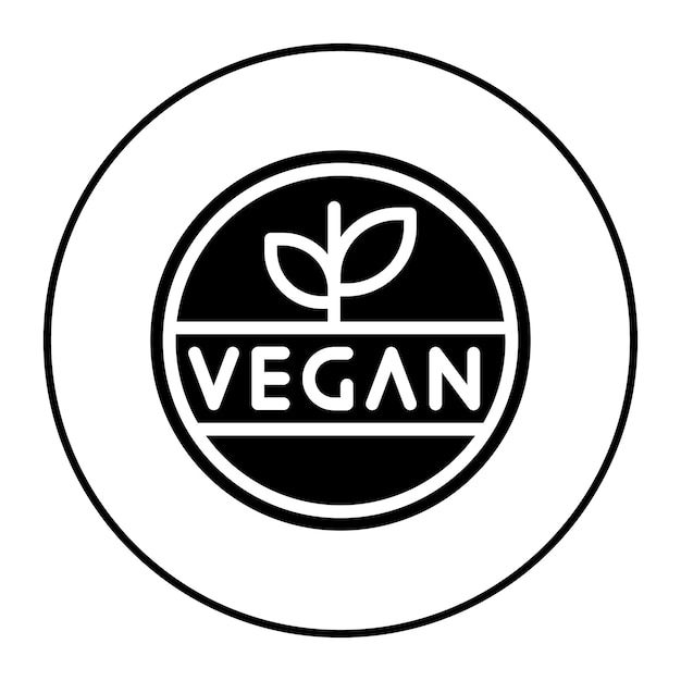 Vector vegan icon vector image can be used for nutrition