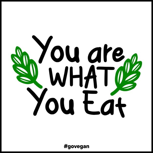 vegan lifestyle vector beeld logo ontwerp