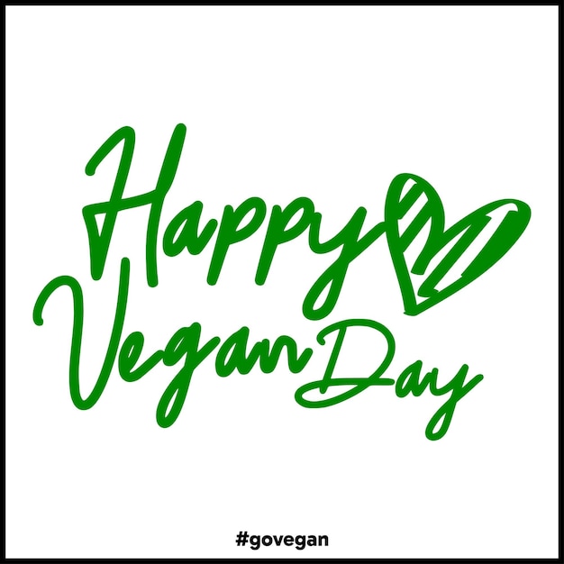 the vegan lifestyle vector image logo design