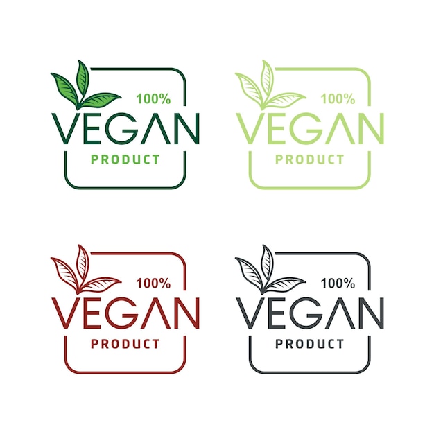 Vector vegan product and vegetarian food