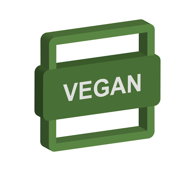 Vector vegan sign