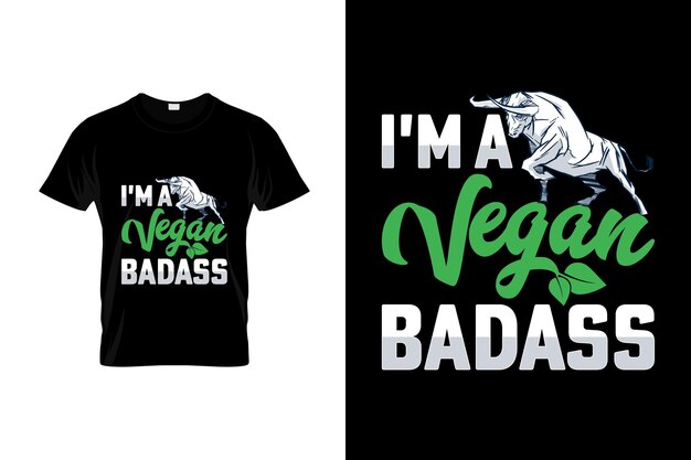 Vegan t-shirt design or vegan poster design or vegan shirt design