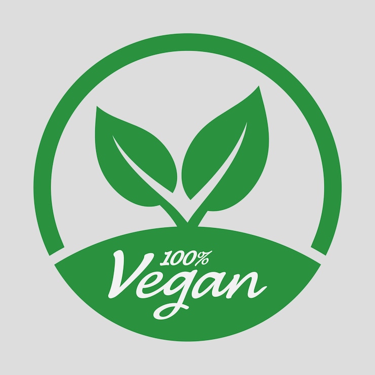 Vector vegan vector icoon organic bio eco symbool vegan geen vlees lactose vrij gezond vers en nonvio