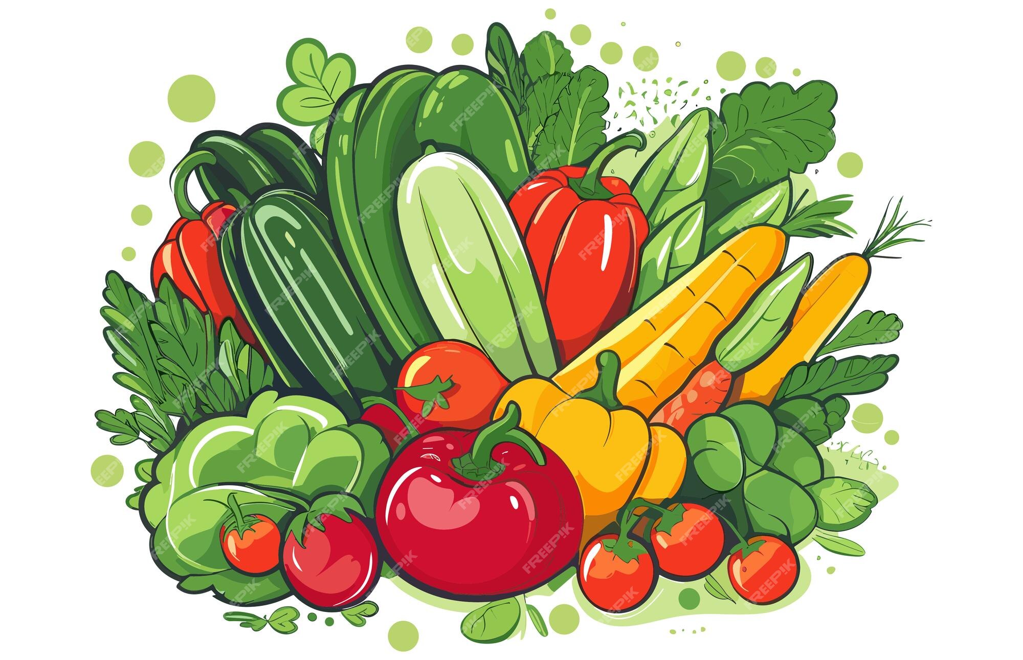 Cartoon vegetable collection 14633983 Vector Art at Vecteezy