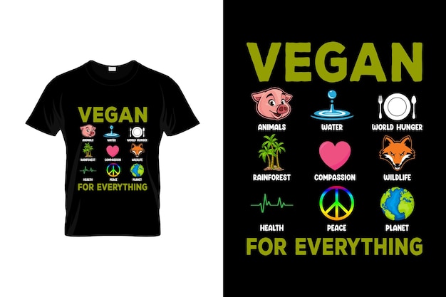 Veganistisch t-shirtontwerp of Veganistisch posterontwerp of Veganistisch shirtontwerp