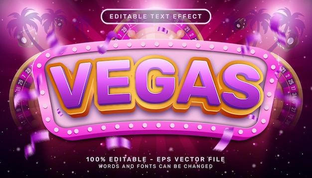 vegas 3d text effect and editable text effect