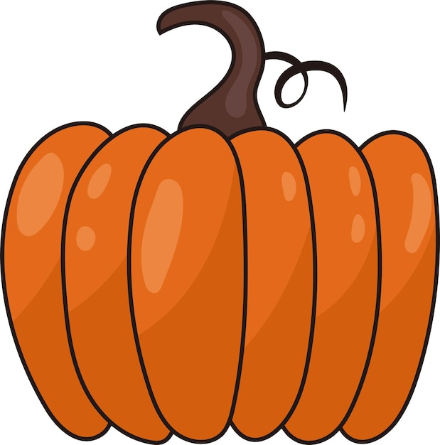 Vegetable Autumn Halloween Pumpkin Illustration