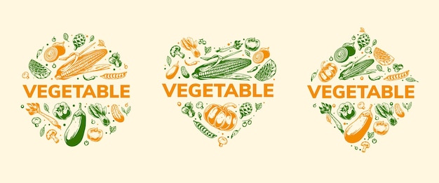 Vegetable doddle art