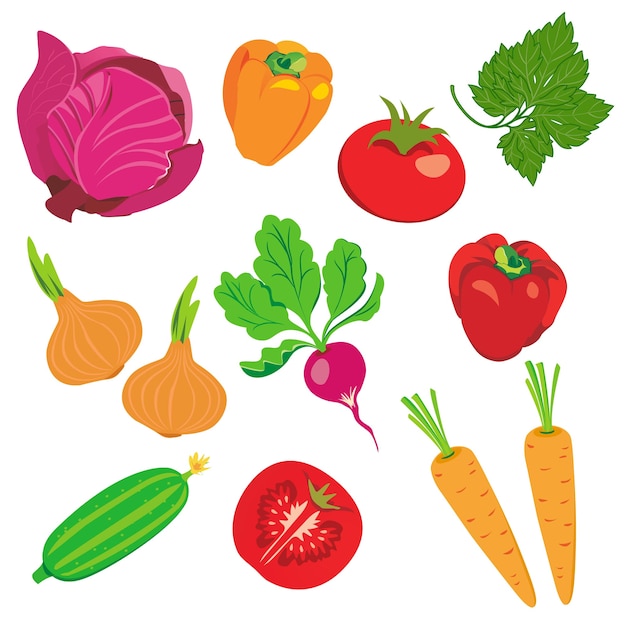 vegetable element set