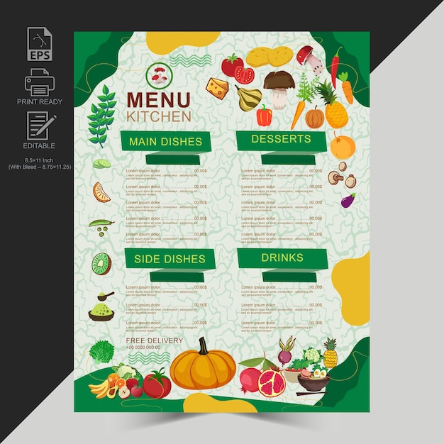 Vegetable flyer  design