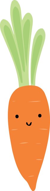 Vector vegetable food a carrot