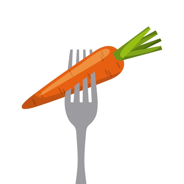 vegetable in a fork