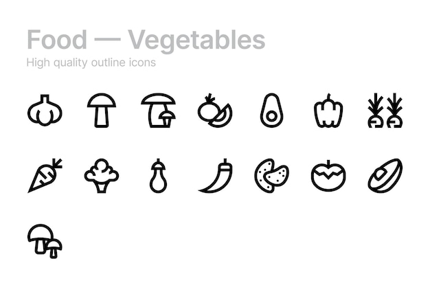 Vegetable Icons