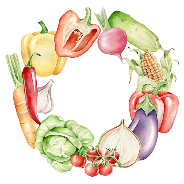 Vegetable wreath