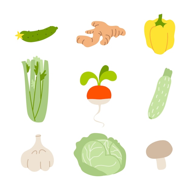 Vegetables and fruit