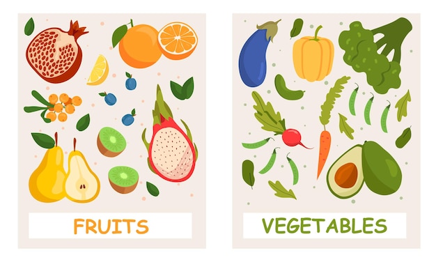 Vegetables and fruits