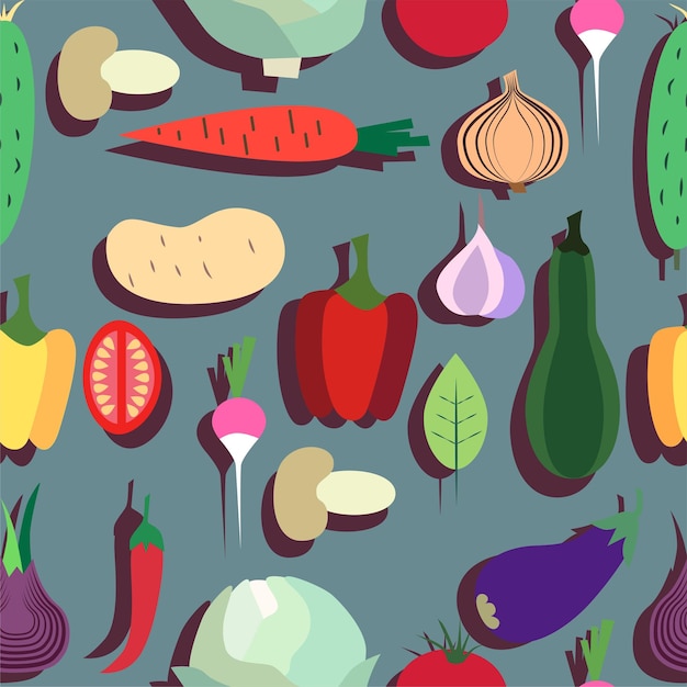 Vegetables pattern