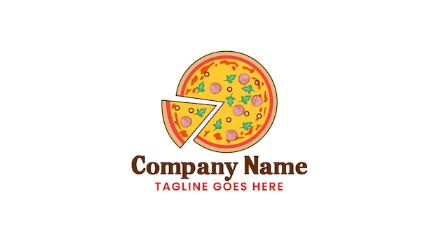 Vegetables Pizza Logo vector