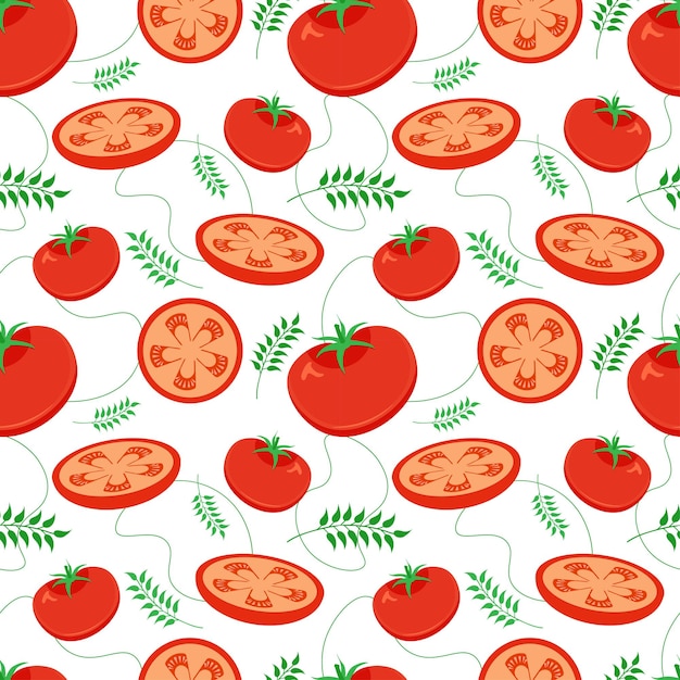 Vector vegetarian, fruit and vegetables seamless pattern design flat cartoon background illustration