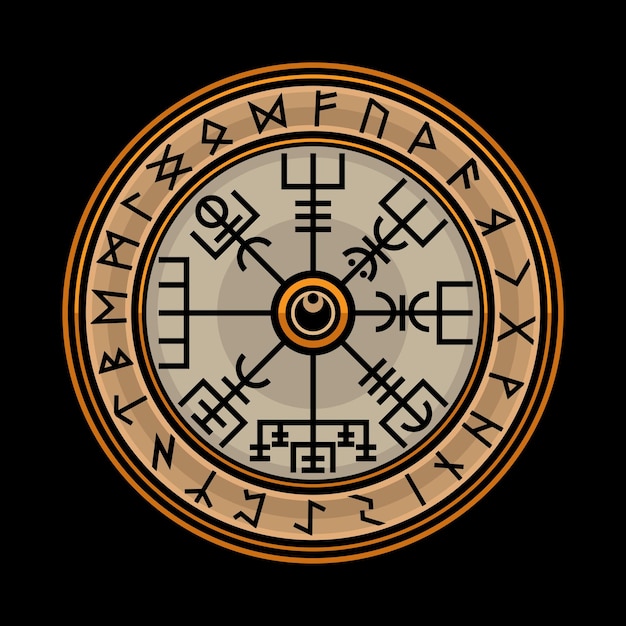 Vector vegvisir noors kompas