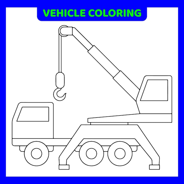 Vehicle Coloring Pages For kids