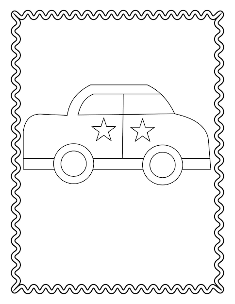 Vehicle coloring pages