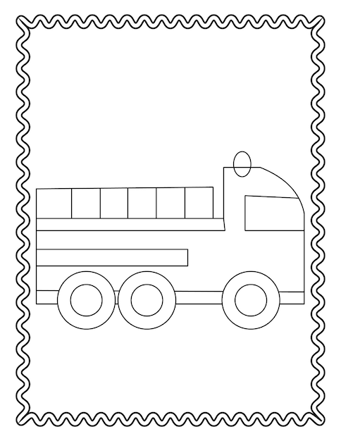 Vehicle coloring pages