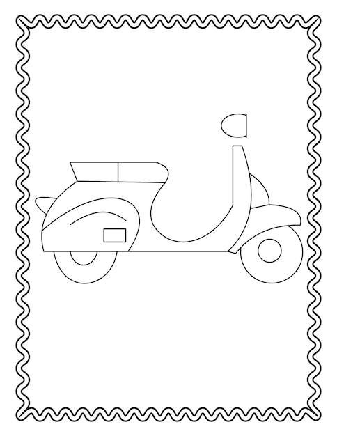 Vehicle coloring pages