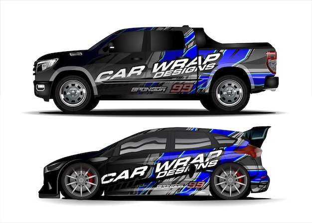 Vehicle decal concept for racing car