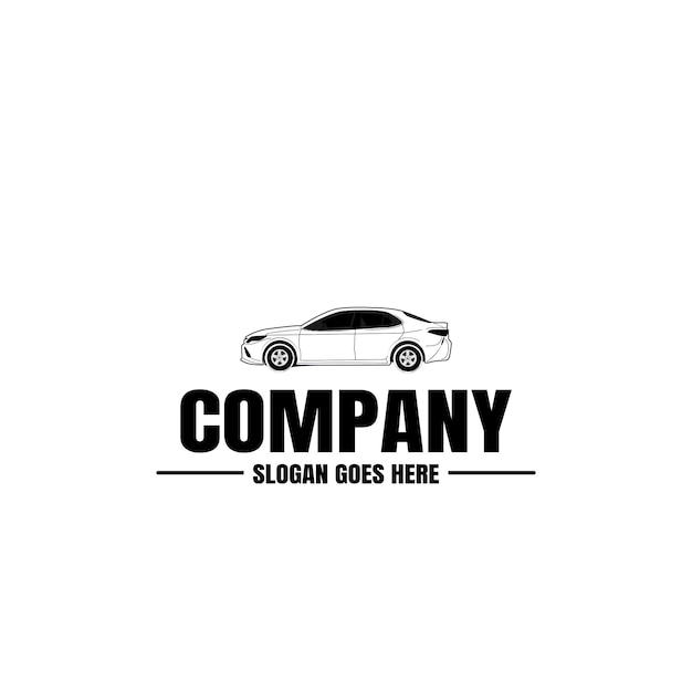 Vehicle logo template. Car icon for business design. Rent, repair, shop garage concept.