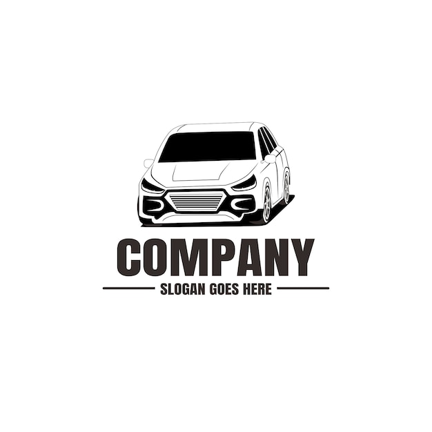 Vehicle logo template. Car icon for business design. Rent, repair, shop garage concept.